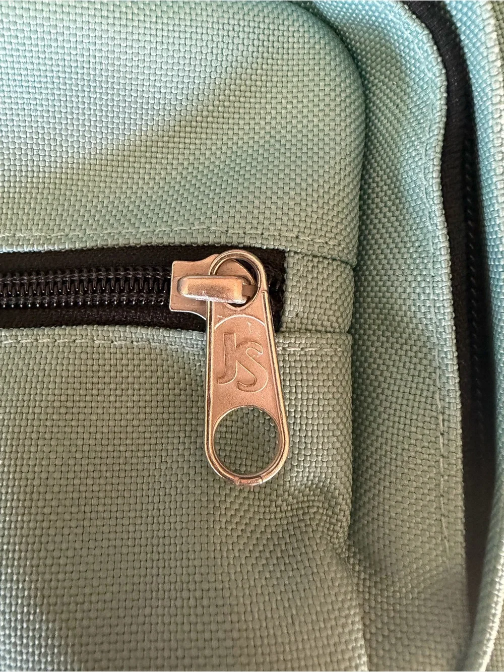 JanSport Right Pack Mint Seafoam Green Backpack Suede Leather Bottom